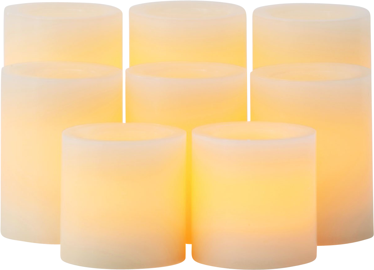 Candle Impressions Real Wax Flameless Led Battery Operated - Candle Clipart (1204x1204), Png Download
