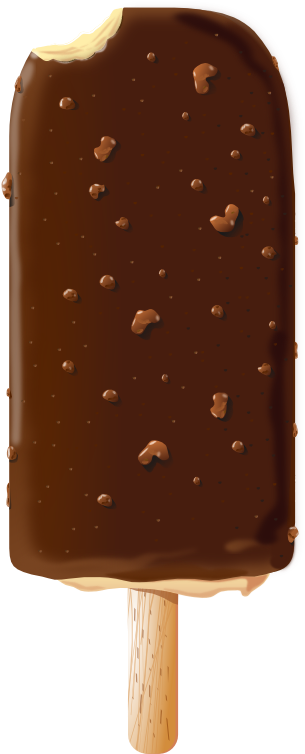 Food Choclate Icelolly Eisamstiel 555px - Chocolate Ice Cream Vector Clipart (555x785), Png Download