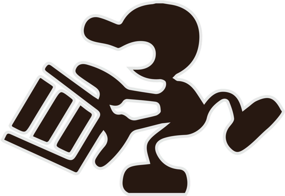 Game & Watch Png - Mr Game & Watch Bucket Clipart (1024x707), Png Download