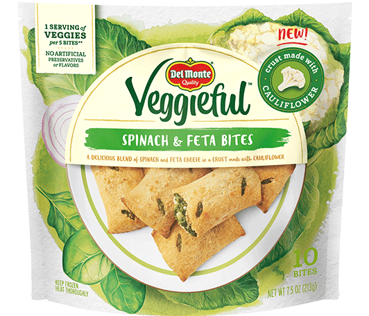 Veggieful Spinach Feta Bites - Feta Clipart (1050x500), Png Download