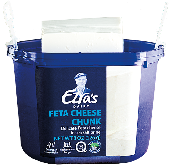 Ezra's Feta Cheese - Cubed Feta In Brine Clipart (600x600), Png Download