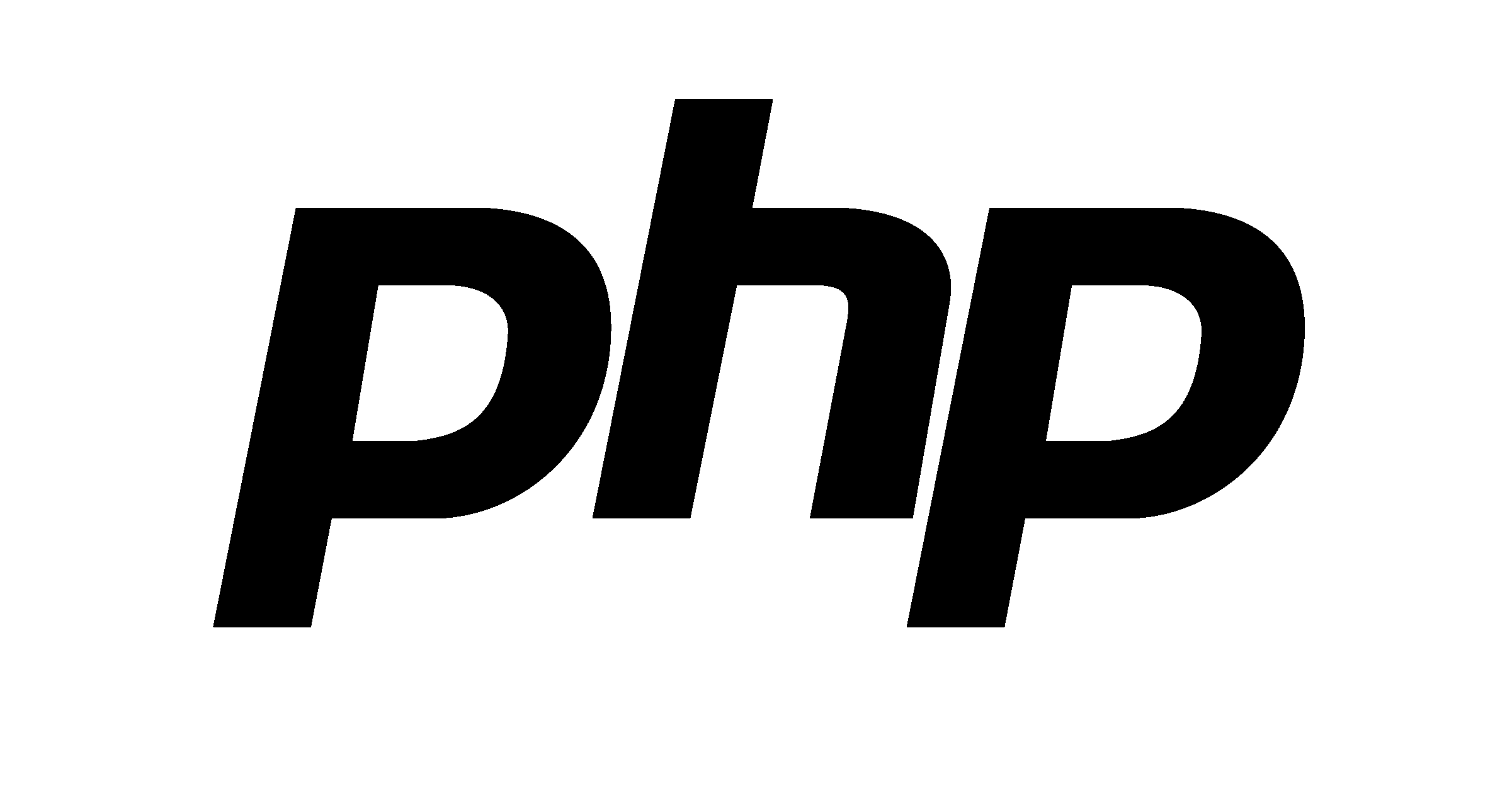 Php Logo Black And White - Graphics Clipart - Large Size Png Image - PikPng