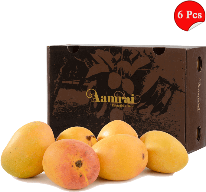 Aamrai Ratnagiri Normal Alphonso Mango Grade A 6 Pieces - Apricot Clipart (700x700), Png Download