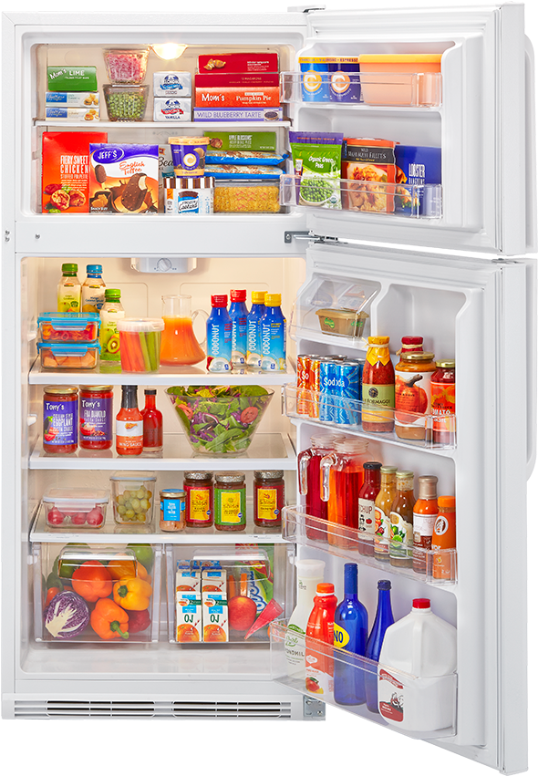 Top Mount Refrigerator - Refrigerator Clipart (1000x1000), Png Download