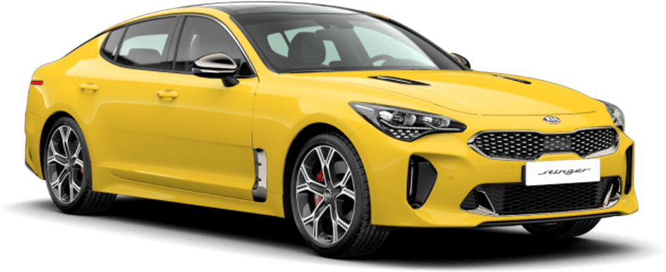 Kia Stinger - 2019 Kia Stinger Gt Yellow Clipart (1200x800), Png Download