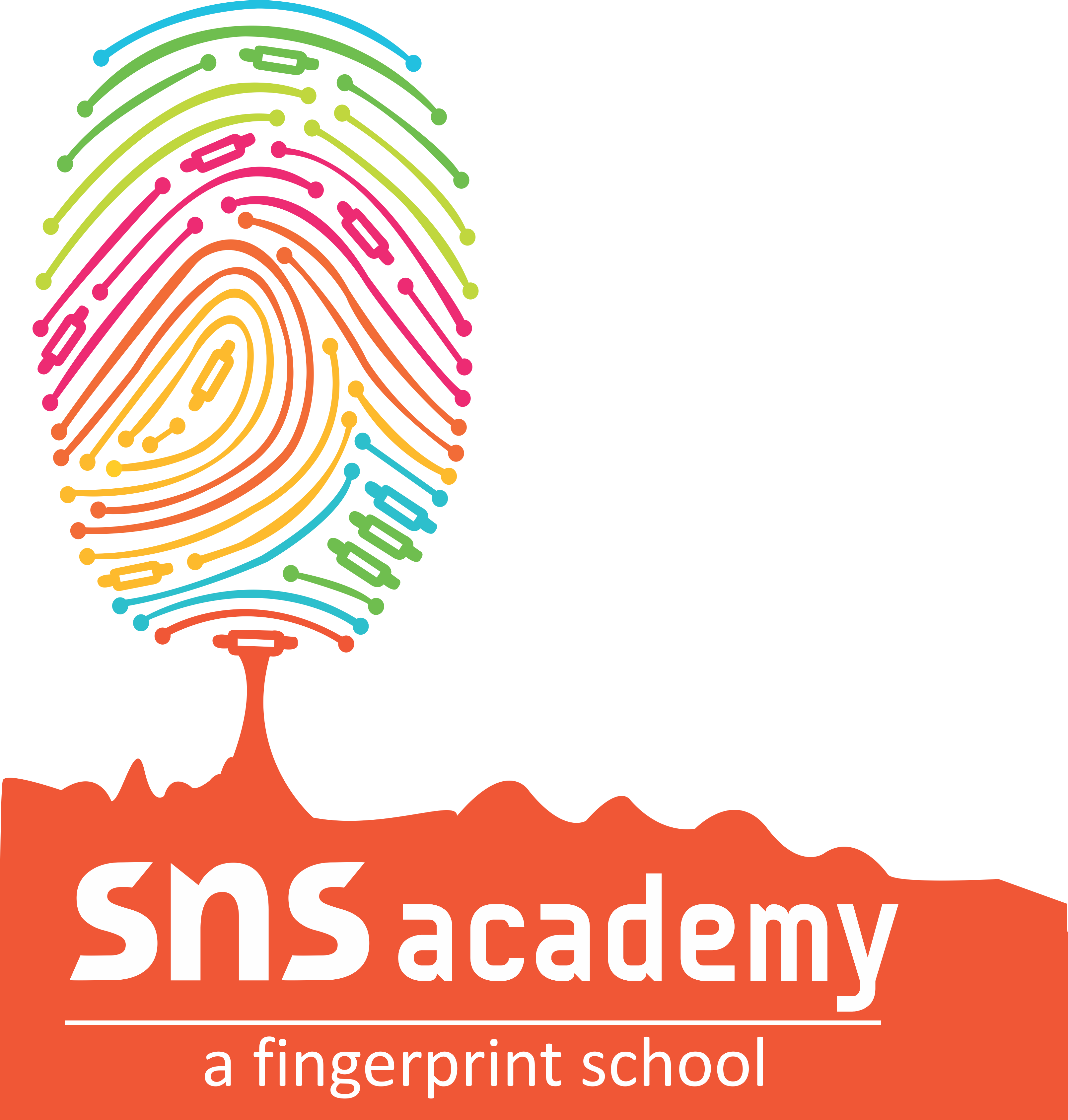 A Fingerprint School - Sns Academy Logo Clipart (3219x3376), Png Download