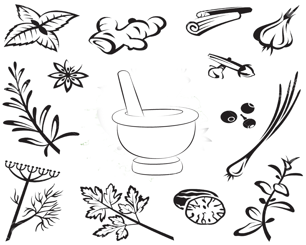 Spices & Masala - Spice Clipart (1300x1026), Png Download