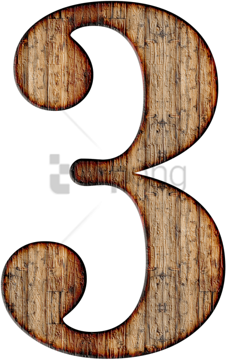 Free Png Wooden Number 3 Png Image With Transparent - Number 3 Wood Png Clipart (480x753), Png Download