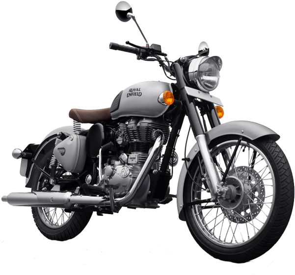 Royal Enfield Classic Gunmetal Grey - Royal Enfield Gunmetal Grey Clipart (601x560), Png Download