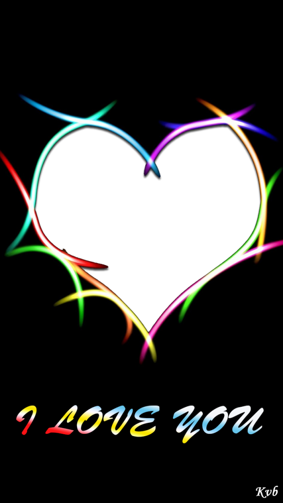 Black Love Frame - Me Nachu Bin Payal Clipart (576x1024), Png Download