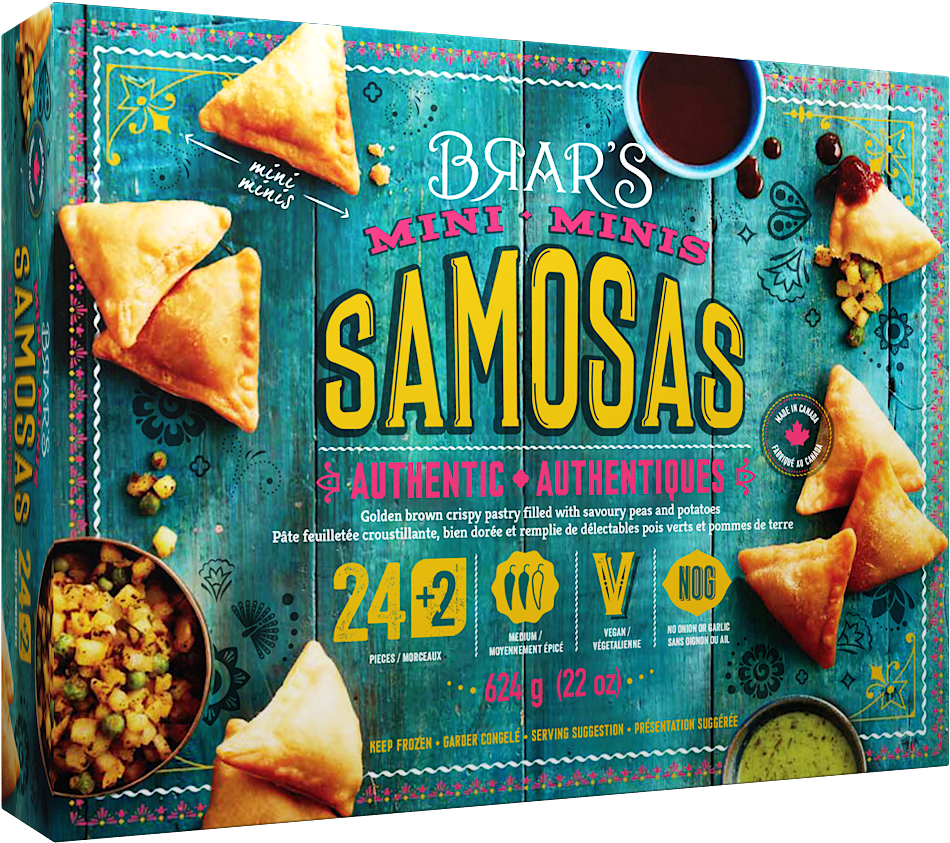 Samosa Box Design - Flyer Clipart (1920x1080), Png Download