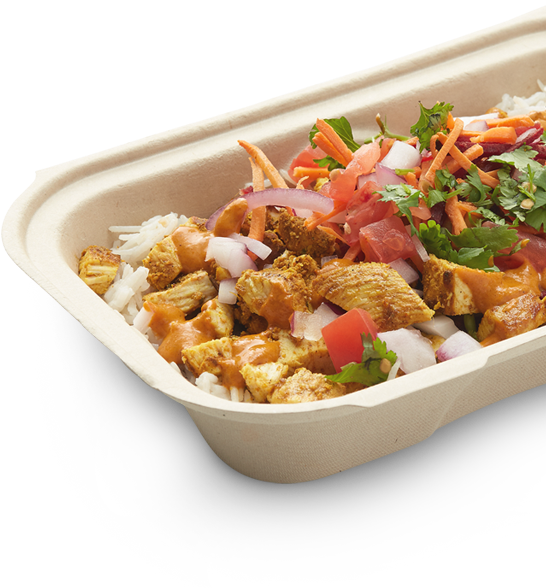 Rice Bowls - Paneer Rice Bowl Png Clipart (546x588), Png Download