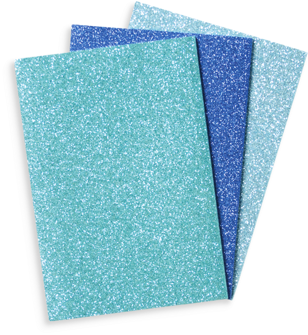 Glamtastic Blue Glitter Notebook, 3 Pk - Construction Paper Clipart (800x800), Png Download