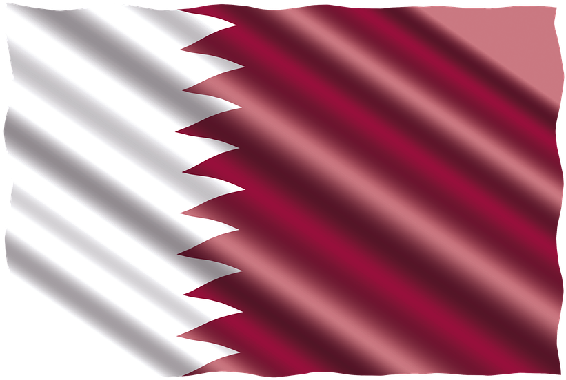 International, Flag, Qatar - Bendera Qatar Clipart (960x640), Png Download
