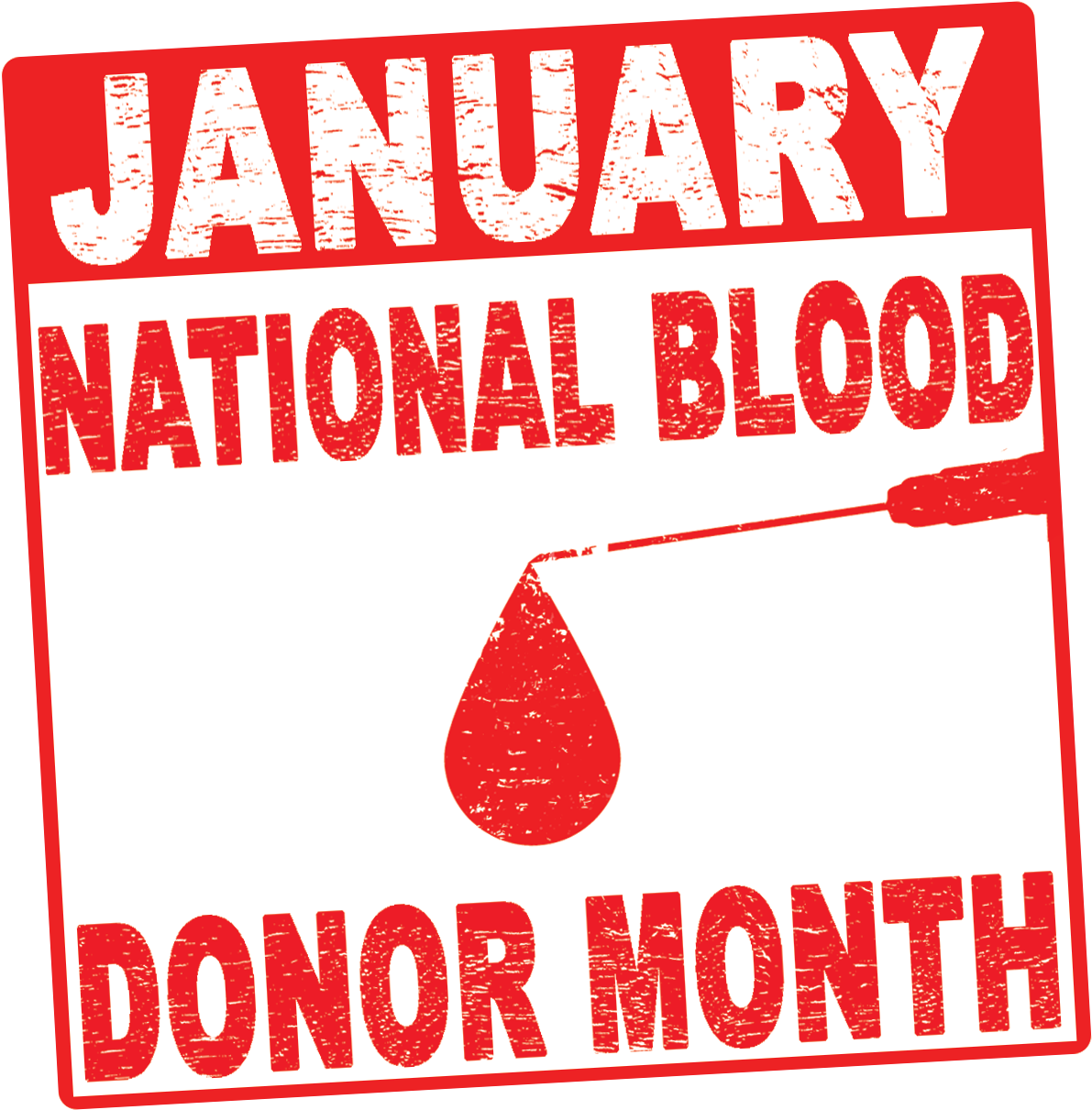 National Blood Donor Month 2019 Clipart (1250x1250), Png Download