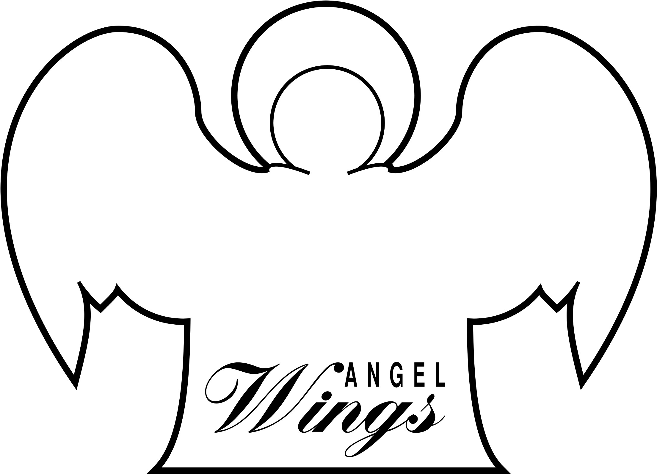 Angel Wings Logo Png Transparent - Angel Clipart (2400x2400), Png Download