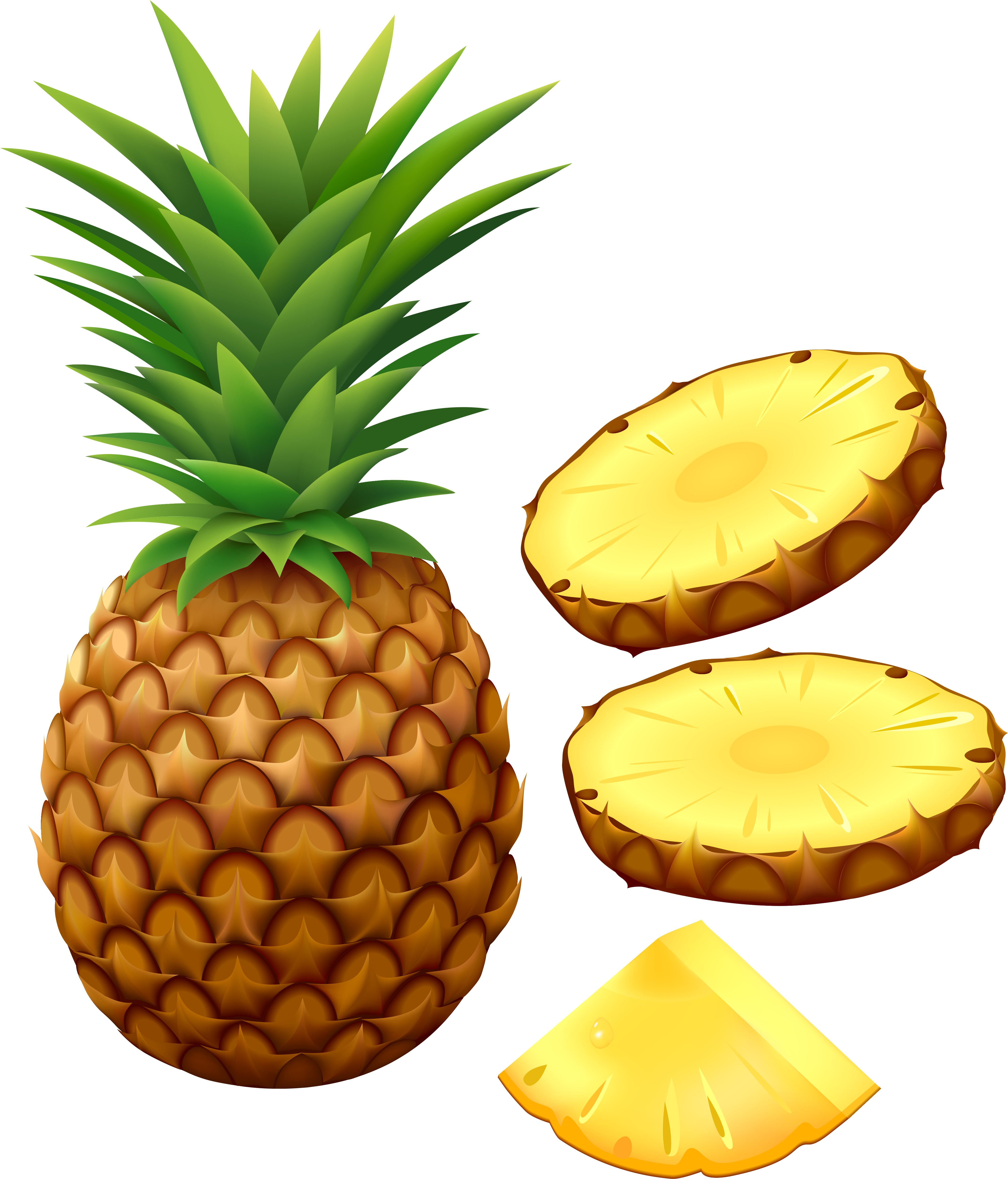 0 126f4a 716f88d6 Orig - Pinapple Clipart Transparent Png (4263x4988), Png Download