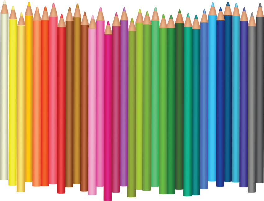 Free Png Download Color Pencil's Png Images Background - Transparent Color Pencil Png Clipart (850x647), Png Download