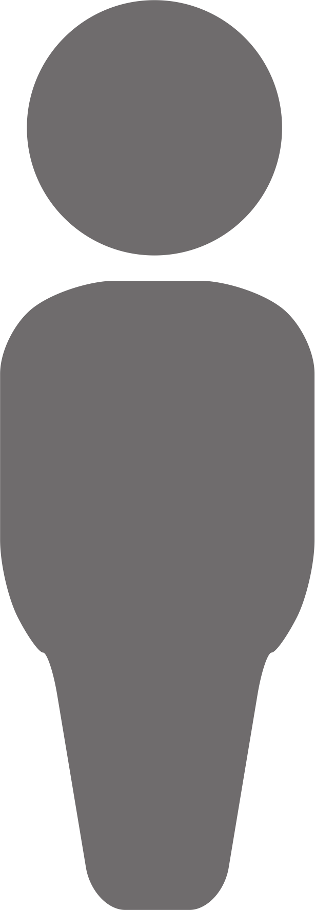 Person - Grey Person Icon Png Clipart (614x1773), Png Download