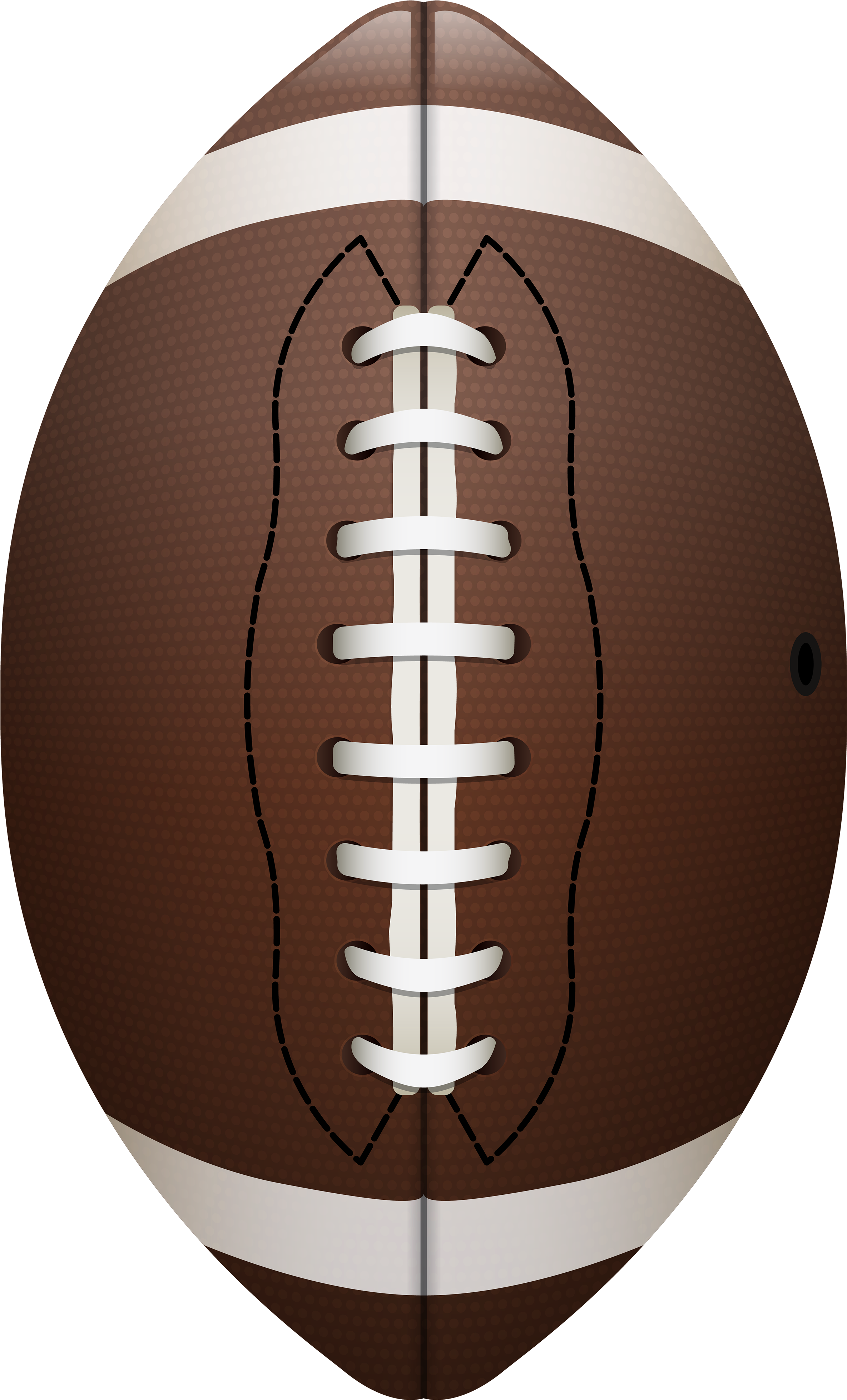 Football Ball Png Clipart - Football Front Vector Transparent Png (2503x4000), Png Download
