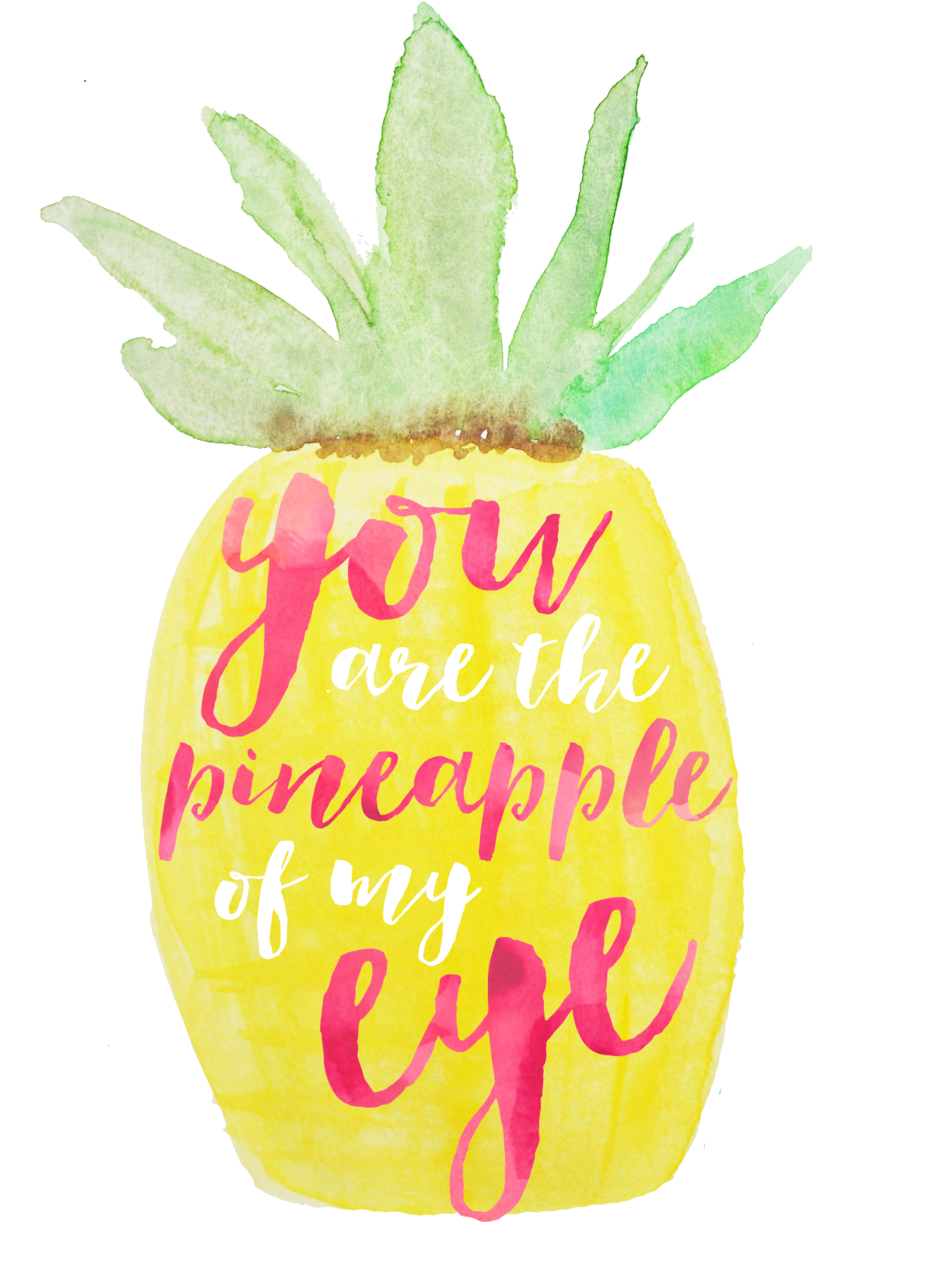 Cute Quotes About Pineapples Clipart (1280x1704), Png Download