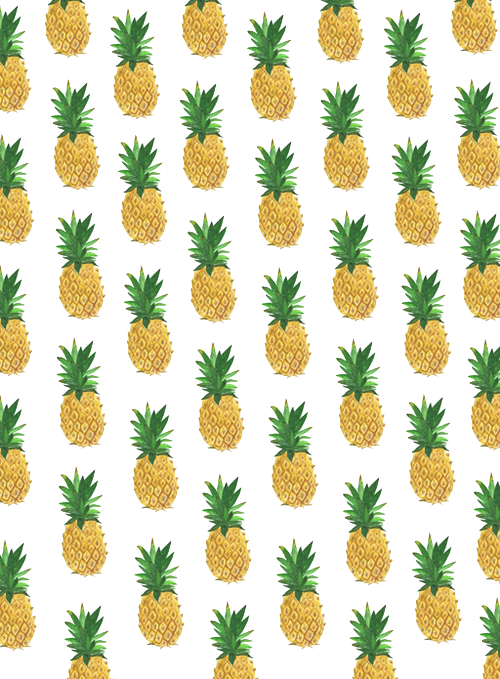 Picture Library Design Transparent Pineapple - Pineapple Patterns Clipart (500x679), Png Download