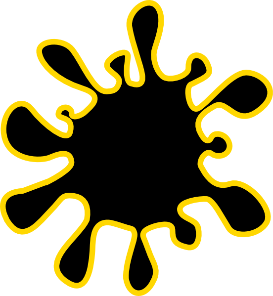 Water Splash Black Gold Logo Svg Clip Arts 552 X 599 - Png Download (552x599), Png Download