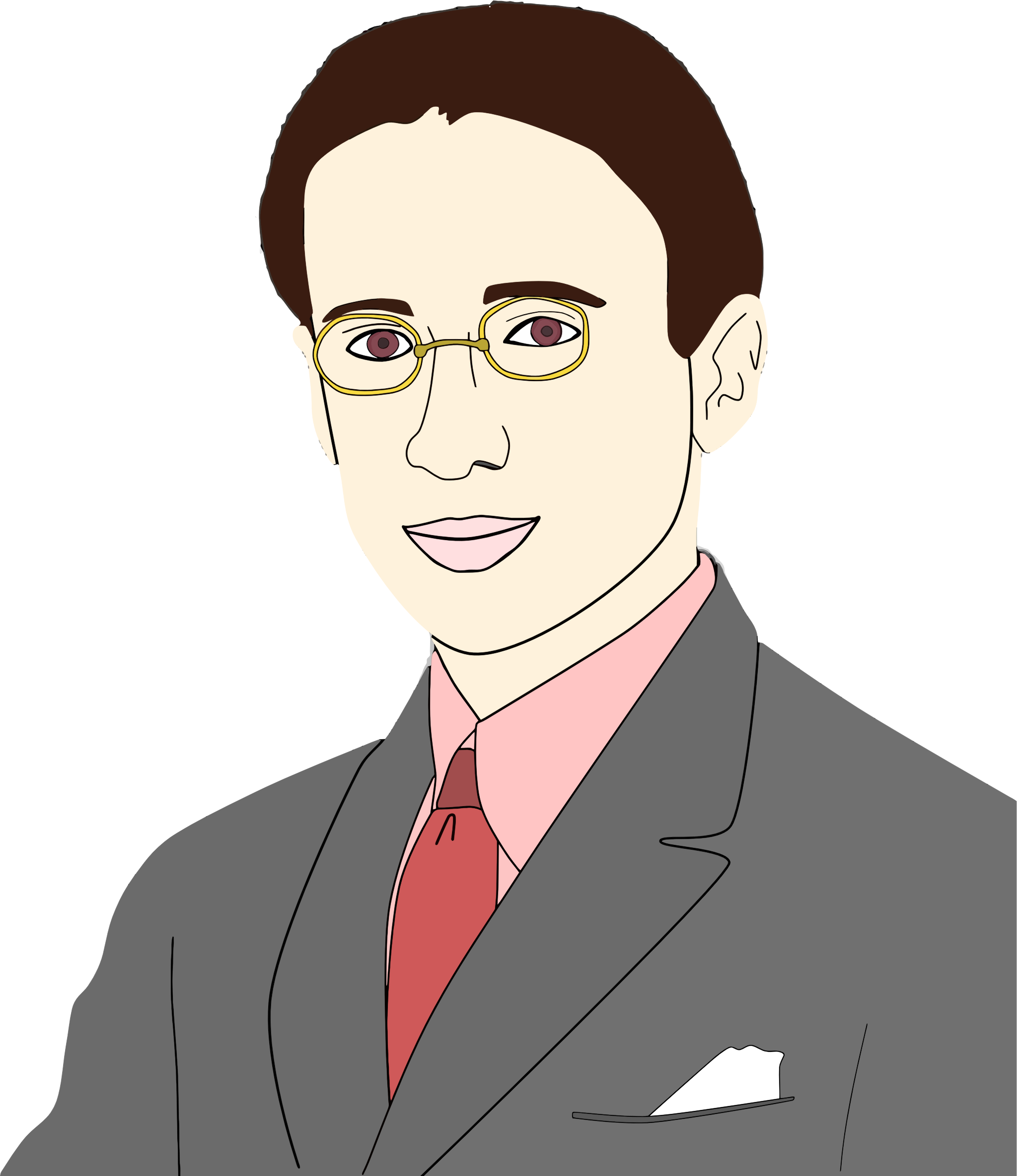 Office Man Clipart Png - Man Images Clip Art Transparent Png (2048x2369), Png Download