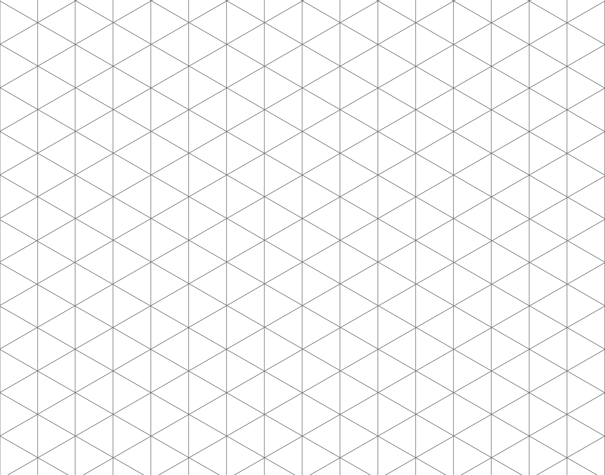A Blank Isometric Grid - Triangle Clipart (2100x1650), Png Download