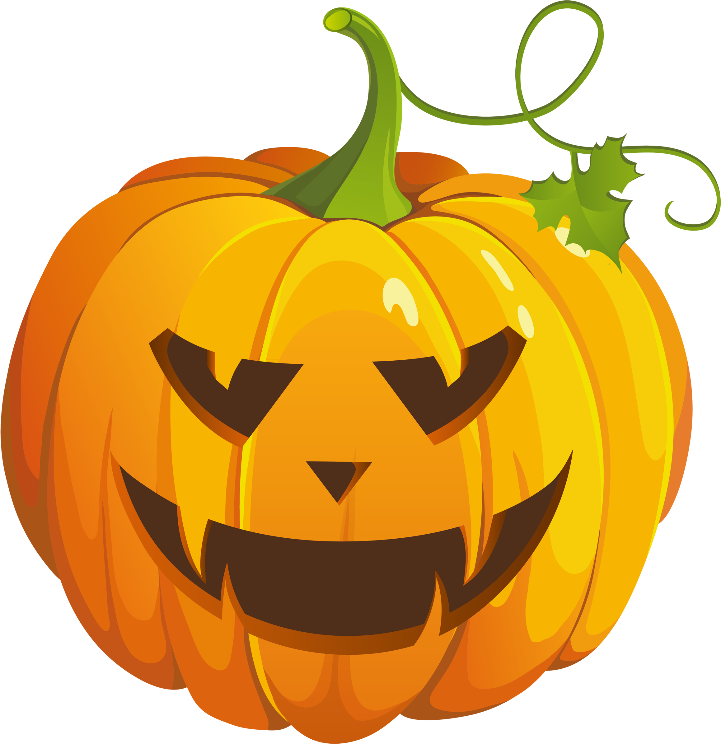 Halloween Pumpkin Transparent Background Clipart (2500x2486), Png Download