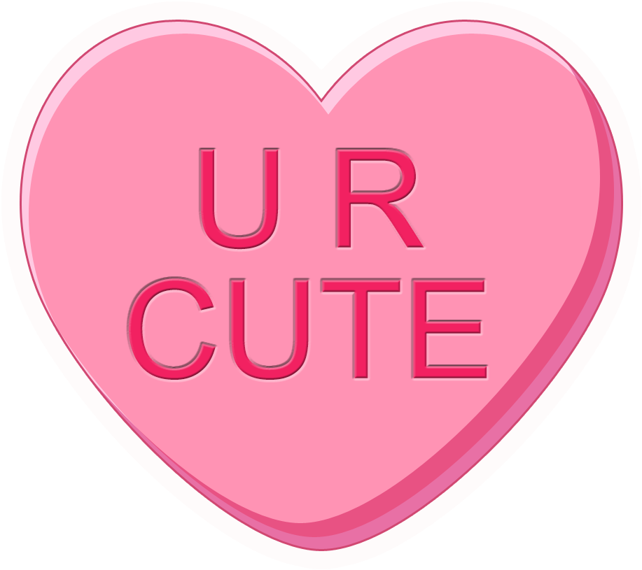 Candy Hearts Png Clipart (936x850), Png Download