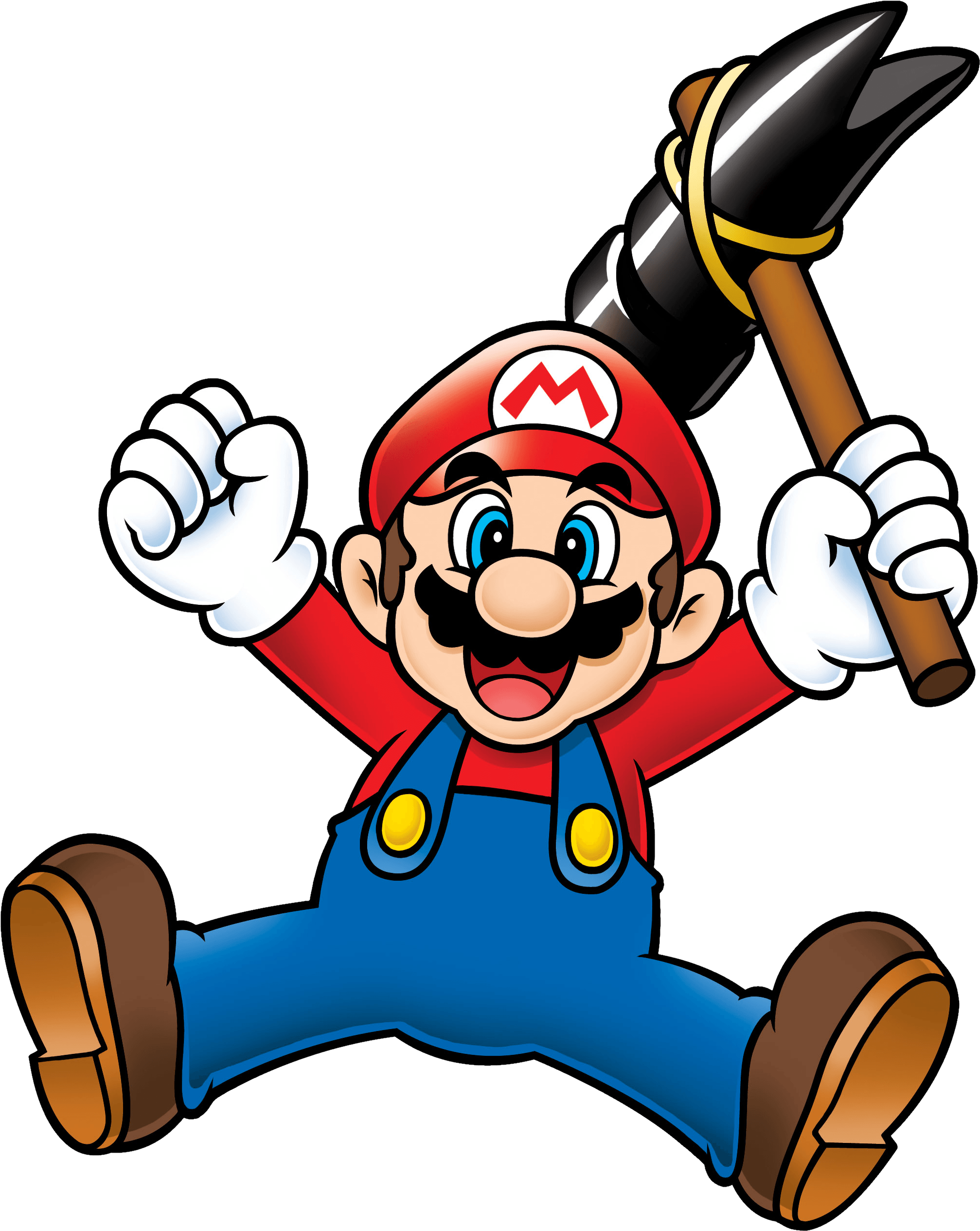 Mario With A Crazy - Crazy Mario Png Clipart (2625x2937), Png Download
