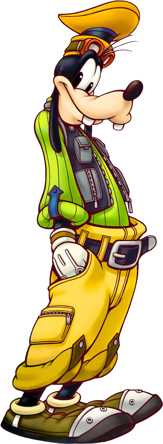Kingdom Hearts Png Image - Kingdom Hearts Goofy Artwork Clipart (584x1559), Png Download