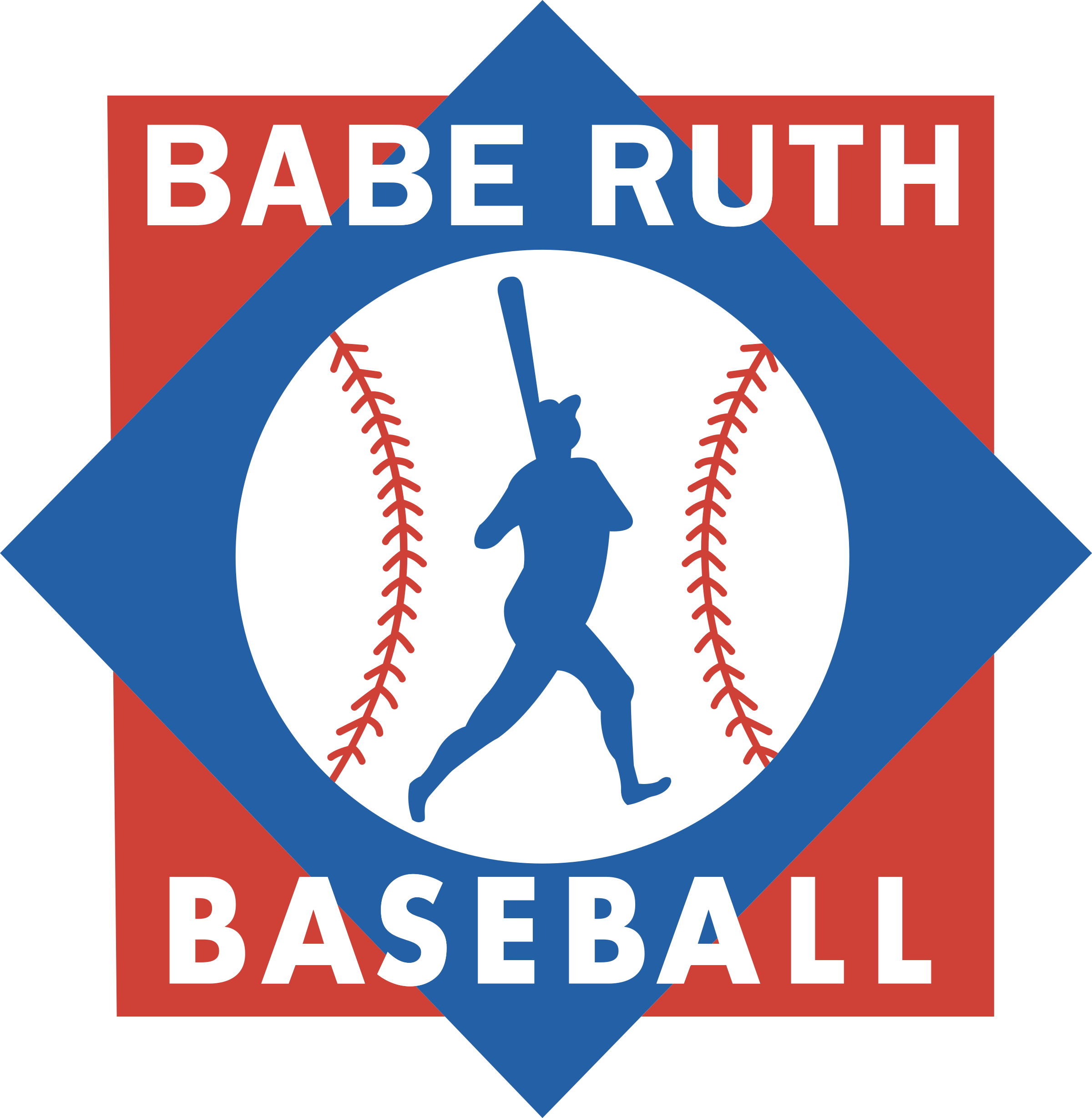 Babe Ruth Baseball Logo Png Transparent - Babe Ruth Baseball Svg Clipart (2400x2457), Png Download