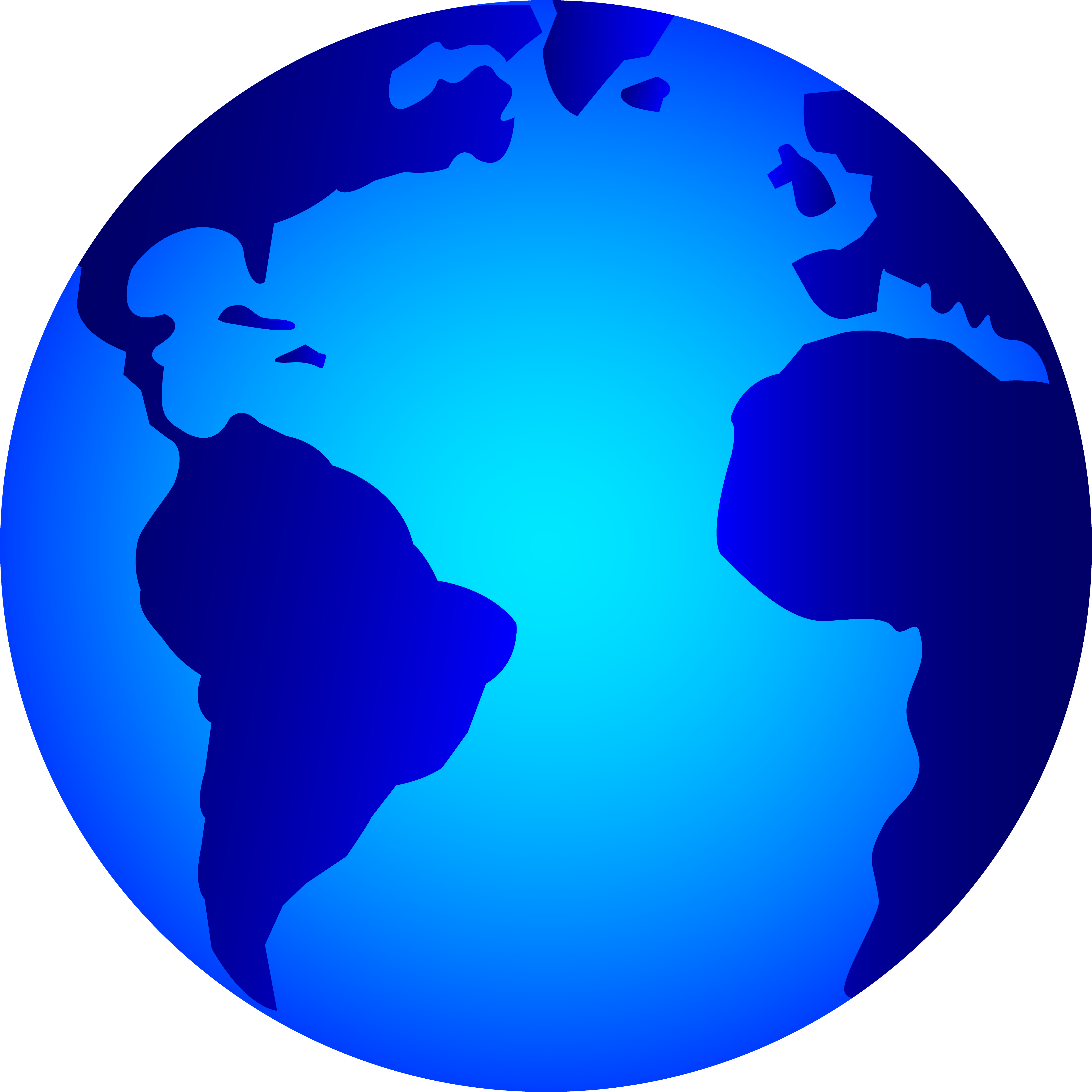 Globe Png - Earth Clipart Black And White Transparent Png (5748x5852), Png Download