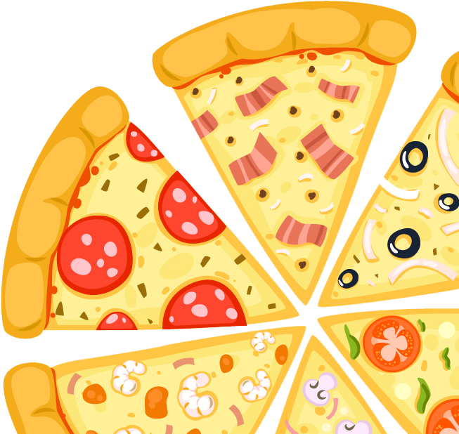 Free Png Images Pizza - Pizza Png Vector Clipart (661x627), Png Download