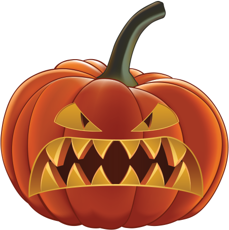 Scary Pumpkin Png Clipart (600x600), Png Download
