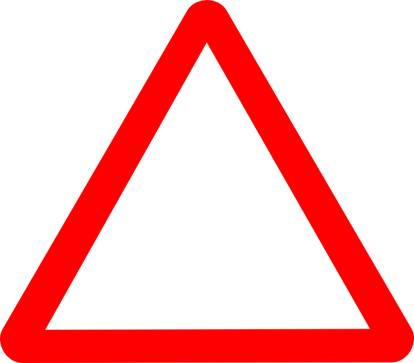 Triangle Attention Png - Information Would Be Shown In A Triangular Road Sign Clipart (600x527), Png Download