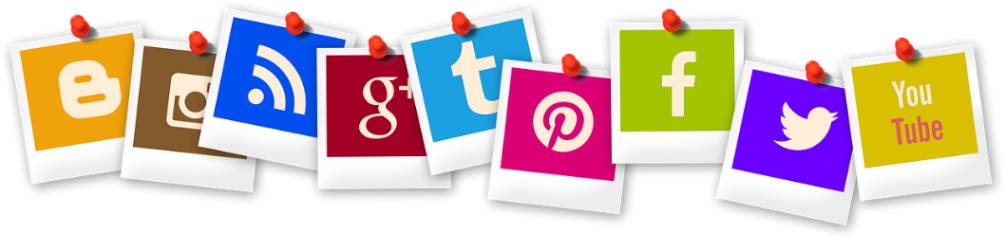 Social Media Icons - Social Media Platforms Png Clipart (1024x412), Png Download