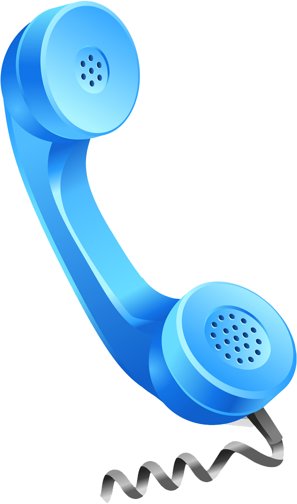 Blue Phone Icon Png - Blue Telephone Icon Png Clipart (583x990), Png Download