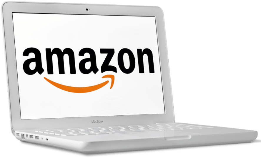 Laptop With Amazon Logo, Amazon Seller Consulting Service - Amazon Clipart (889x575), Png Download