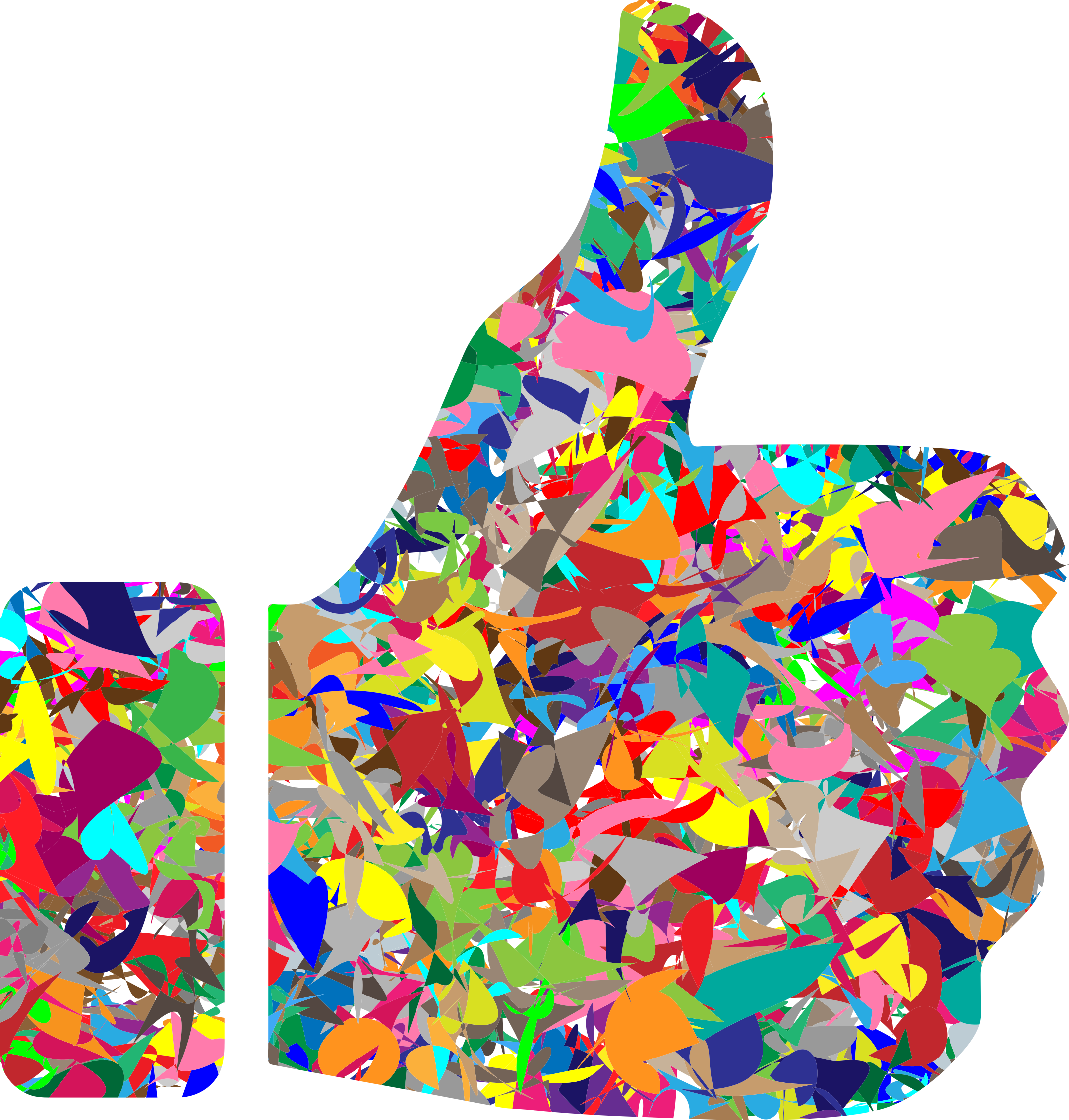 This Free Icons Png Design Of Modern Art Thumbs Up Clipart (2156x2258), Png Download