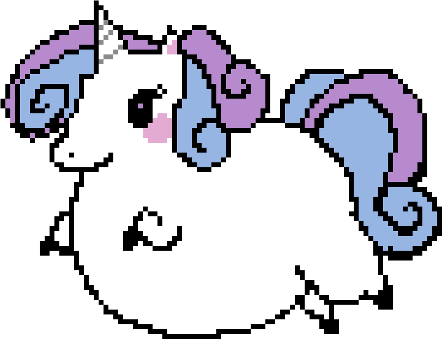 Fat Unicorn - Strijkkralen Winnie The Pooh Clipart (1110x790), Png Download