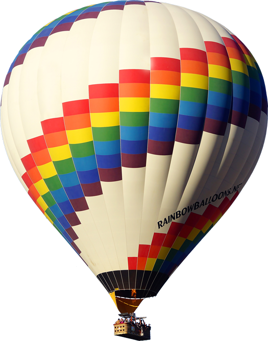 Transparent Background Hot Air Balloon Png Clipart (525x668), Png Download