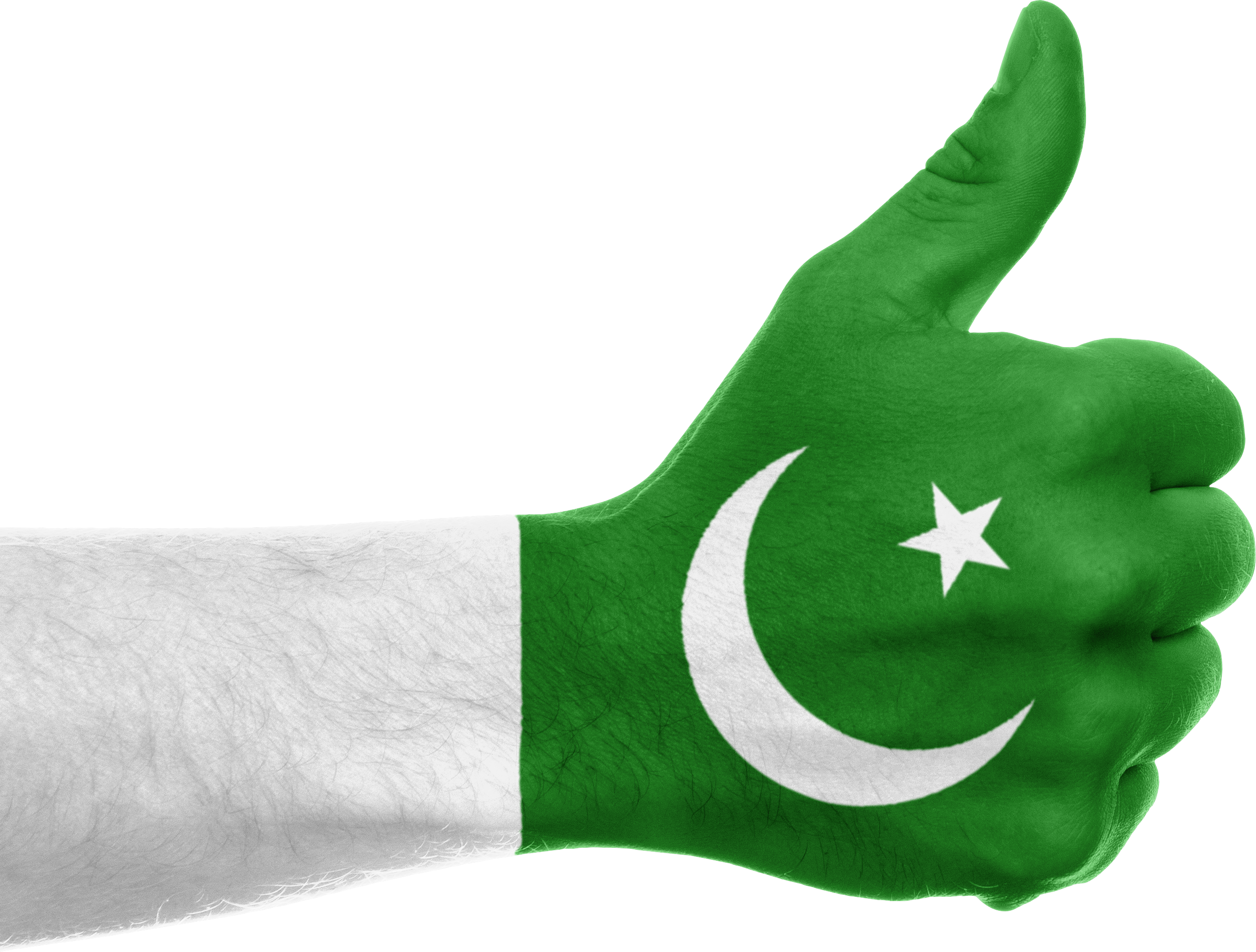 Pakistan Flag Hand Thumbs Up 641446 - Pakistan Flag New 2017 Clipart (2616x1983), Png Download