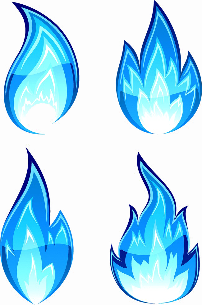 Blue Flame Png Download Image - Fire Drawing Clipart (650x982), Png Download