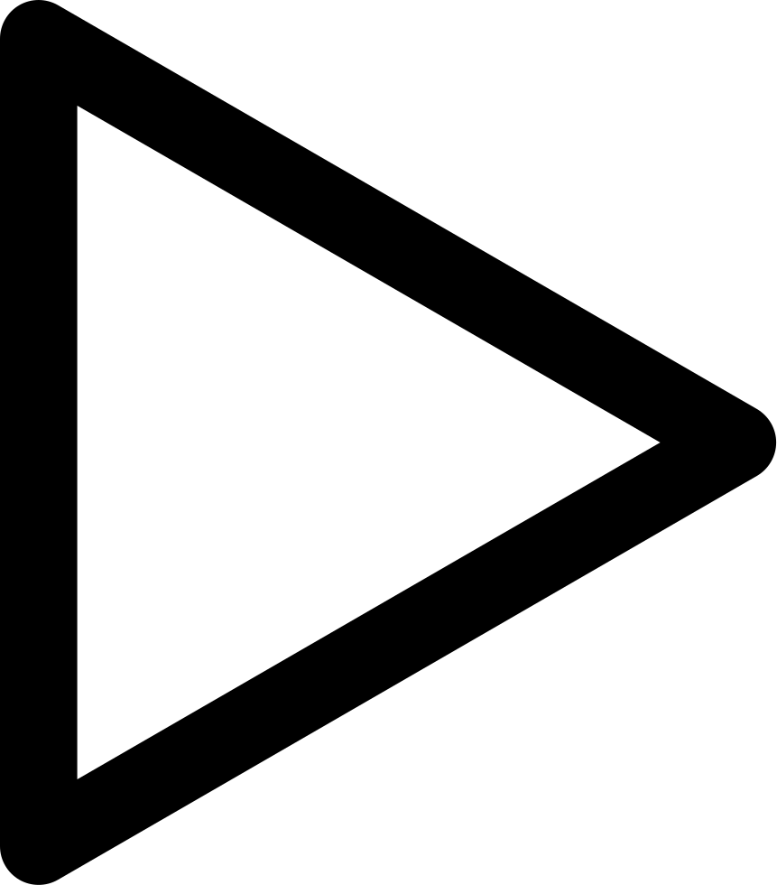 Right Arrow Play Button Comments - Play Arrow Png Clipart (861x980), Png Download