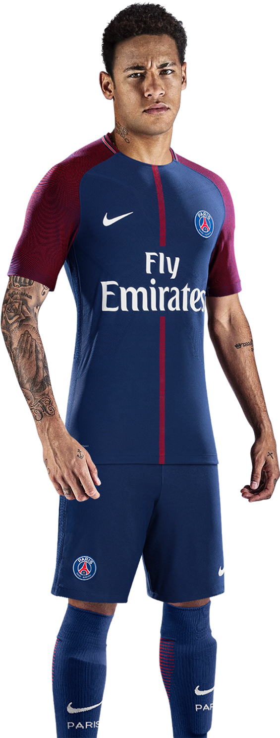 Neymar Png Www - Neymar Jr Psg Png Clipart (600x1500), Png Download