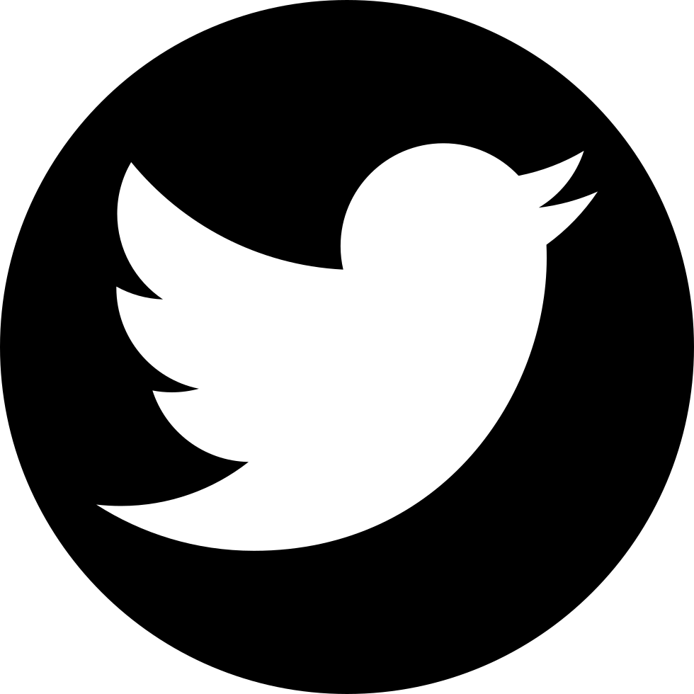 Download Png File - Twitter Icon Round Black Clipart Png Download - PikPng