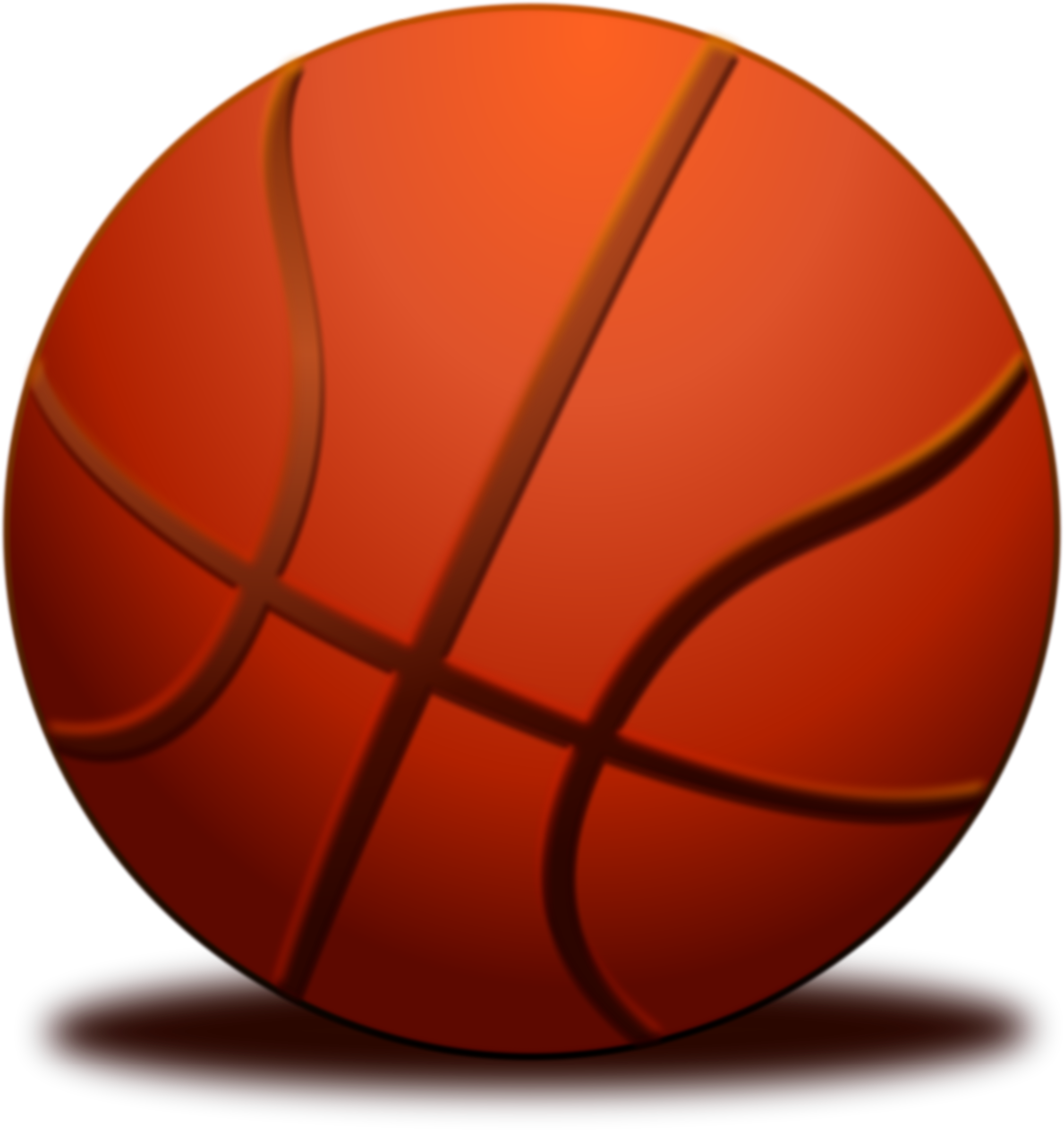 Basketball Transparent - Big And Small Balls Clipart (2253x2393), Png Download
